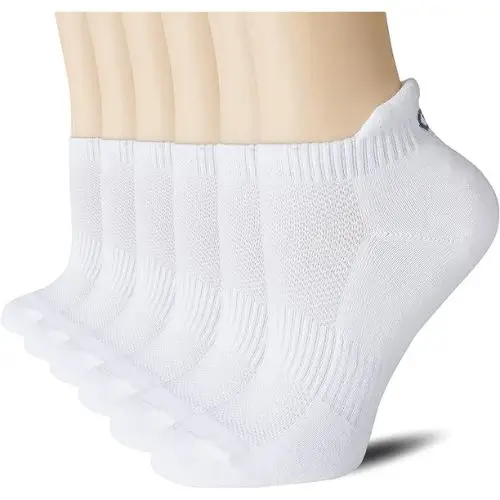 CS CELERSPORT 6 Pairs Ankle Athletic Running Socks Low Cut Sports Tab Socks