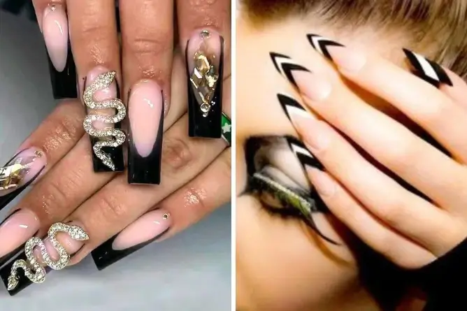 Black French Tip Nails: Jaw-Dropping Designs